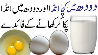 Doodh Anda ke Fayde  mix milk and eggs benefits [upl. by Nojid141]