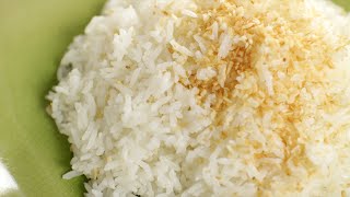 Thai Coconut Rice Recipe ข้าวมัน  Hot Thai Kitchen [upl. by Sudnak551]