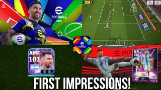 eFootball 2025 Mobile First Impressions [upl. by Wren]