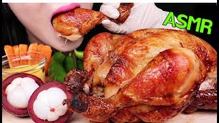 ASMR WHOLE ROTISSERIE CHICKEN EATING SOUNDS 로티세리 치킨 먹방 NO TALKING MUKBANG [upl. by Cawley274]