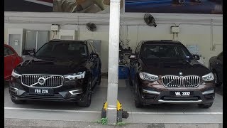 Comparison New BMW X3 vs New Volvo XC60 Walk Around Review  Evomalaysiacom [upl. by Gnuh]