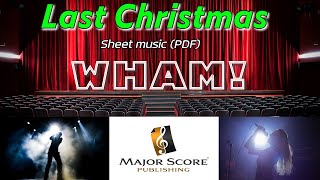 Wham  Last Christmas George Michael  Sheet Music  Vocal Chart  Band arrangement [upl. by Eevets873]