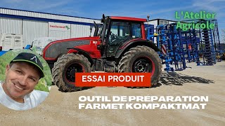 🚜 Essais dun Farmet Kompaktomat avec mon Valtra T151 🚜 [upl. by Ecinaj]