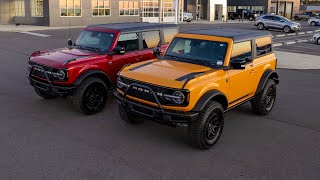 The ultimate comparison First Edition Bronco 2door VS 4door [upl. by Yrroc]