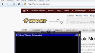 Winamp  disappearing main screen [upl. by Zeus]