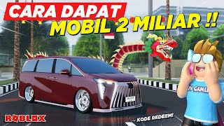 LOKASI DAN CARA CEPAT DAPAT MOBIL MISTERIUS SPESIAL IMLEK  KODE REDEEM CDID UPDATE  Roblox [upl. by Noicpecnoc]