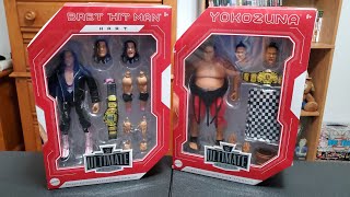 WWE Ultimates Unboxings Walmart MNW Bret Hart amp Target Legends Yokozuna RIP Sid [upl. by Chappie976]