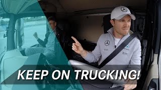 Job Swap Can F1 Drivers handle the Truck Driving Challenge [upl. by Lovich]