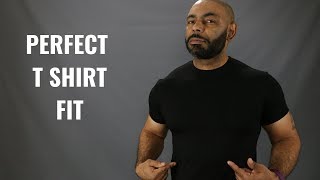 How A Mens T Shirt Should FitHow To Buy The Perfect T Shirt [upl. by Ahcsatan410]