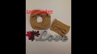 150Loop  Schal stricken Stricken auch für AnfängerTutorial Handarbeit [upl. by Vookles]