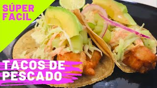 TACOS DE PESCADO Capeado crujiente con Cerveza [upl. by Derrek342]