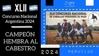 CAMPEON HEMBRA AL CABESTRO XLII CONCURSO NACIONAL ARGENTINA 2024 [upl. by Amsirp718]