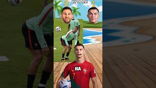 Messi and ronaldo🔥 football funny answer 😡 shrots funny cr7 football viralvideo [upl. by Crispin11]