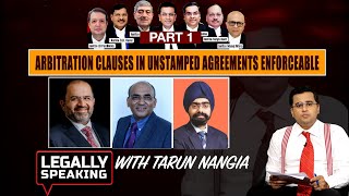 Arbitration Clauses In Unstamped Agreements Enforceable  NewsX [upl. by Derag]