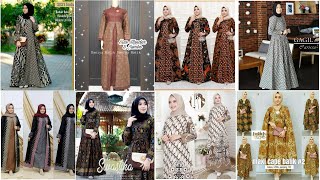 Inilah 36 Model Gamis Batik Terbaru Ditahun 2020 [upl. by Eelirrem]