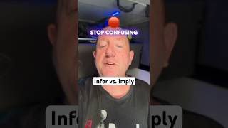 Infer vs imply—don’t confuse these grammar learnenglish [upl. by Feigin]