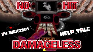 No Hit HelpTale Omega Flowey  Damageless Fangame  Final Phase [upl. by Jegger239]