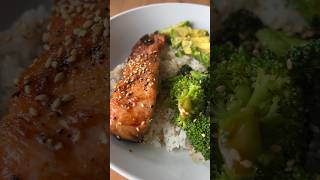 Teriyaki Salmon Rice Bowl food easyrecipe foodie teriyaki delicious shorts [upl. by Analli624]