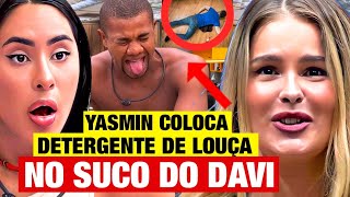 BBB 24 YASMIN COLOCA DETERGENTE DE LOÇA NO SUCO DO DAVI TADEU ENTRA AO VIVO E EXPULSA [upl. by Megdal]