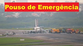 737 PEGA FOGO DURANTE POUSO DE EMERGÊNCIA EM GUARULHOS [upl. by Alla]