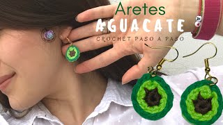 ARETES AGUACATE  PENDIENTES A CROCHET [upl. by Demetris867]