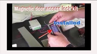 How To Install A Magnetic Door Lock Access Control System [upl. by Ahsotan289]