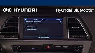 Making a Call Using the Multimedia System with Navigation  Hyundai Bluetooth [upl. by Myrtie]