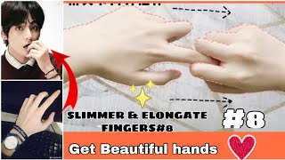 Exercises Fingers  How to ELONGATE and SLIM your fingers  beautiful hands [upl. by Ilaire]