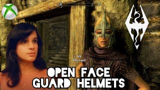 SKYRIM Open Face Guard Helmets ⚔ Xbox One 2021 Load Order [upl. by Tisbe908]