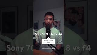 Sony 70200 f28 vs f4  which is better [upl. by Nonahs]