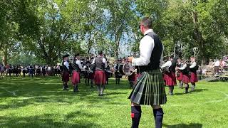 Roisin Dubh Pipe Band Grade 5  Maxville 2023  Glengarry Highland Games [upl. by Nabi462]