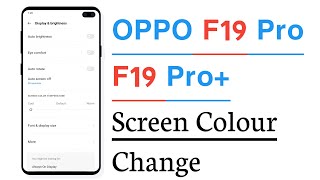 OPPO F19 Pro amp F19 Pro Screen Colour Change [upl. by Sirob]