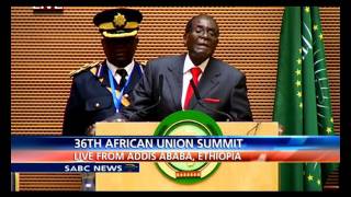 AU Chair Robert Mugabe address 26th AU Summit [upl. by Gan953]