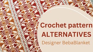 ALTERNATIVES overlay mosaic crochet blanket pattern [upl. by Yuu814]