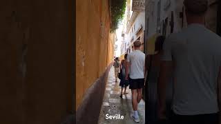 Narrow beautiful streets of Seville in Spain [upl. by Feune875]