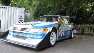 Start up Peugeot 405 T16 Pikes Peak it is loud Lovely Sounds [upl. by Inoliel]