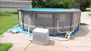 Intex 15 x 48quot ultra frame 2018 pool update 2 [upl. by Repsihw]