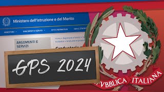 TUTORIAL ISCRIZIONE GRADUATORIE PROVINCIALI  GPS 202426 [upl. by Irok]