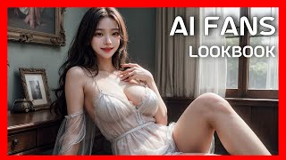 4K Ai Vlog Negligee Lookbook 네글리제 룩북 Ai Lookbook Ai art [upl. by Lander]