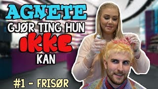 Agnete gjør ting hun ikke kan  1  Frisør [upl. by Aynom]