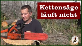 Kettensäge ist schmutzig und läuft nicht [upl. by Ttenneb]