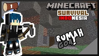 HOUSE TOUR RUMAH GOA PERTAMA  Minecraft Survival Indonesia  Ep01 [upl. by Derwin]