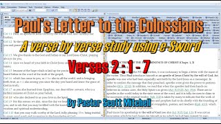 Colossians Verse by Verse 217 Scott Mitchell [upl. by Yule951]