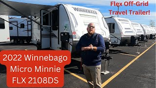 2022 Winnebago Micro Minnie FLX 2108DS OffGrid Travel Trailer [upl. by Franciska]