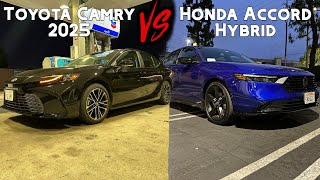 2025 Toyota Camry Vs Honda Accord Hybrid  Which Should You Buy [upl. by Alene]