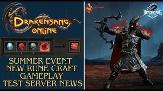 Drakensang Online  New Summer Event Rune Craft Gameplay Test Server News Drakensang Dso mmorpg [upl. by Ahselyt]