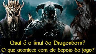 Skyrim  O que acontece com o Dragonborn depois de derrotar Alduin Harkon e Miraak Qual é seu fim [upl. by Annaujat]