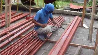 Joining and Welding C Purlins 091912 [upl. by Hpsoj338]