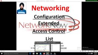 Configuration of Extended Access Control List Video6 in Hindi [upl. by Lazaruk647]