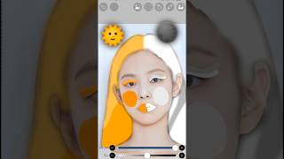 Jennie sun vs moon makeupjenniekim blackpink solo kpop fypシ゚viral [upl. by Oshinski]